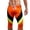 Orange, variant on UVEASISHA Men's Swimsuit Swim Jammers Athletic Surf Swimwear Color Block Quick Dry Swimming Racing Competition Rash Guard Swim Trunks Yellow XL