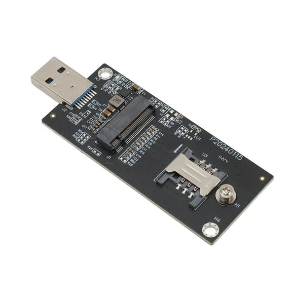 NGFF M.2 KeyB to USB3.0 Adapter Card WWAN Module Converter with SIM Slot for Linux OS X