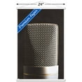thumbnail image 3 of Tom Quartermaine - Retro Microphone Wall Poster with Wooden Magnetic Frame, 22.375" x 34", 3 of 3