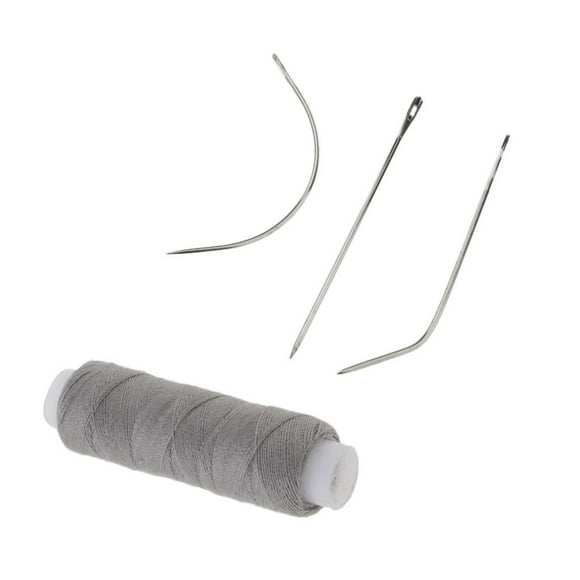 Cotton Hair Track Weft Weaving Sew Decoration Thread Tools for Hair Bun extension s - Gray
