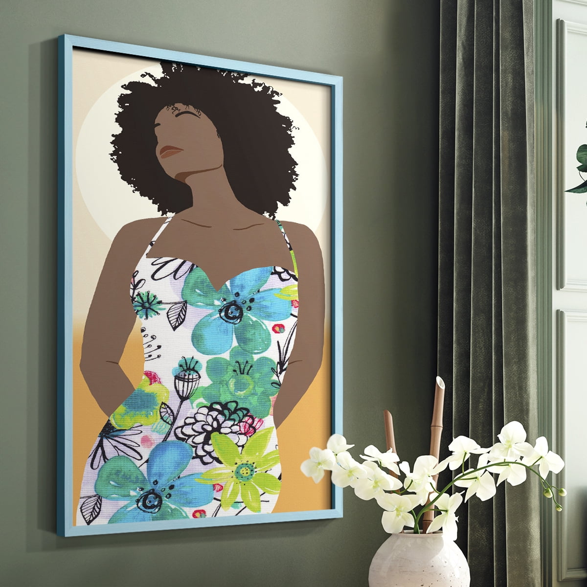 You Go Woman I Framed Print - Solid Wood in Single Picture Frame Solid Wood 2 Framed Print