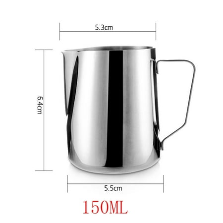 

Xinqinghao Well Stainless Steel Milk Craft Coffee Latte Frothing Art Jug Pitcher Mug Cup Silver