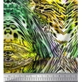 thumbnail image 1 of Soimoi Moss Georgette Fabric Leopard & Snake Animal Skin Decor Fabric Printed Yard 42 Inch Wide, 1 of 3