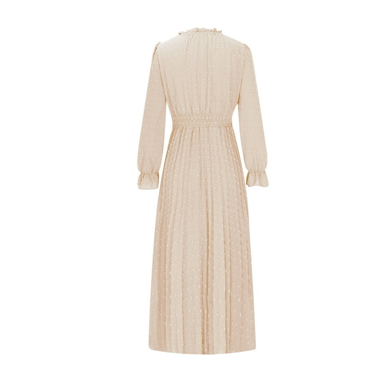 floor length red long sleeve dress Elmont Long Sleeve Maxi Dress