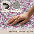 thumbnail image 6 of ODIKA Cheetah Leopard Print Spotted Center Stripe Frame Pink Zebra Flowing Dynamic Stain Resistant Low Profile for Dorm Room, Small Living Apartment, 6 of 7