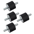 thumbnail image 4 of Rubber Vibration Isolator Threaded Damper Air Compressor Pump Anti Vibration Rubber Mount Shock Damper M10 40x30, 4 of 8