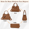 thumbnail image 4 of "Bolsas Para Dama Moda Bolsas Tote Con Dos Correas De Hombro Lab.G. Marron ", 4 of 5