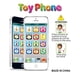 thumbnail image 2 of Teléfono móvil para niños teléfono de Aprendizaje Educativo para niños Juguete música luz Pantalla táctil teléfono móvil Juguete cumpleaños/Regalo de Navidad para niños niñas(Negro) Anggrek Cocina, Decoración y Otros, 2 of 7