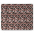 thumbnail image 1 of Floral Mouse Pad, Romantic Flowers Nature Ornaments Leaves Illustration, Rectangle Non-Slip Rubber Mousepad, Coral Dark Green, by Ambesonne, 1 of 2
