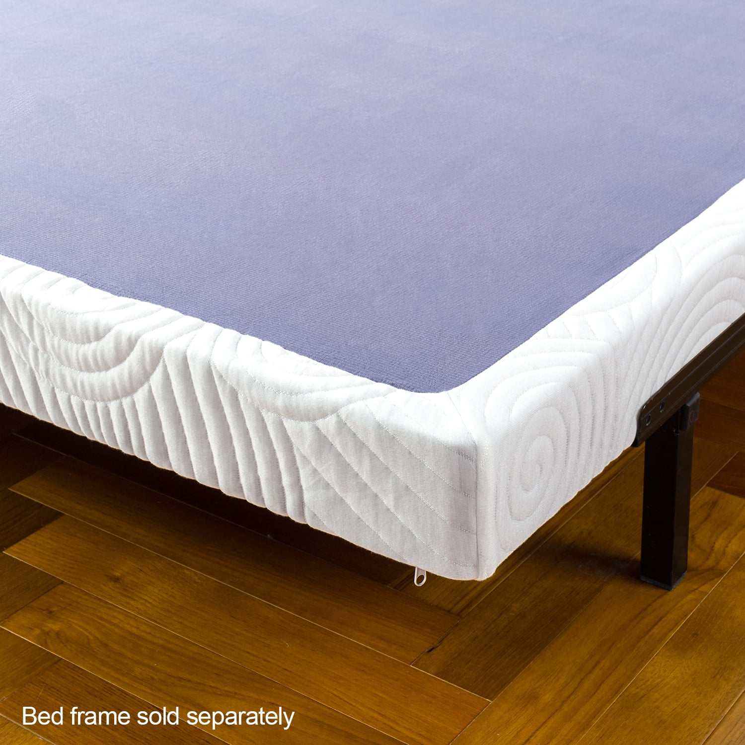 Zinus 4" Metal Box Spring with Wood Slats, Mattress Foundation, Queen
