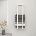 thumbnail image 3 of vidaXL Towel Rack White Solid Pine Wood 9.1 x 7.1 x 35.4 in Towel Rack, 3 of 3