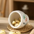 thumbnail image 3 of Porcelain Mortar and Pestle Pill Crusher, Spice Grinder, Herb Bowl, Pesto Powder, Quality Porcelain with Floral Pattern, White, 3 of 7