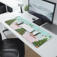 thumbnail image 2 of Merry Christmas Christmas Tree Large Gaming Mouse Pad Extended Mousepad Gaming with Stitched Edges, Non-Slip Base, Water Resist Keyboard Pad for Gamer, Office & Home, 31.5 X 11.8 in, 2 of 7