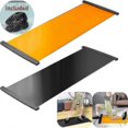 thumbnail image 1 of Esterilla deslizante para yoga, deporte, fitness, pilates, patinaje, tabla de entrenamiento, hockey sobre hielo, patinaje sobre ruedas, ejercicio de piernas, color naranja, 140 cm, 1 of 5