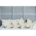 thumbnail image 6 of Ambesonne Abstract Throw Pillow Cover 4 Pack, Polka Dots Image, 16", Pale Brown Marigold, 6 of 6