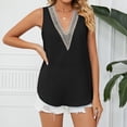 thumbnail image 2 of Sngxgn Women's Camisole Tank Top-Breathable Cotton Stretch(Black,L), 2 of 6
