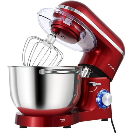 

Aucma Stand Mixer 6.5-QT 660W 6-Speed Tilt-Head Food Mixer Kitchen Electric Mixer with Dough Hook Wire Whip & Beater (6.5QT Blue)