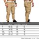 thumbnail image 4 of Qarigey Moda hombres pantalones deportivos largos casuales pantalones corriendo joggers gimnasio pantalones deportivos Prendas para la parte inferior del cuerpo Caqui XL, 4 of 6