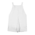 thumbnail image 5 of Fgnfyis Girls Outfit Sets Solid Colored Short Overalls for Girls Skin-friendly and Comfortable Outfits White 11-12 Years, 5 of 9