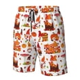 thumbnail image 4 of Balery Autumn Gnome Traje de Baño Estilo Hawaiano para Hombre, Shorts de Secado Rápido con Bolsillos-Small, 4 of 6