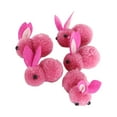 thumbnail image 5 of 5Pcs Easter Rabbit Stuffed Animals Toys Soft Tiny Dolls Plush Mini Bunny for DIY Rose Red, 5 of 8