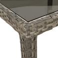 thumbnail image 4 of vidaXL Garden Dining Table Grey 98.4x39.4x29.5 in Poly Rattan, 4 of 5