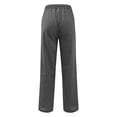 thumbnail image 3 of MKLEKYY Jeans pour Femmes Pantalon Décontracté Multicolore Grande Taille à Lacets Noir, 3 of 4