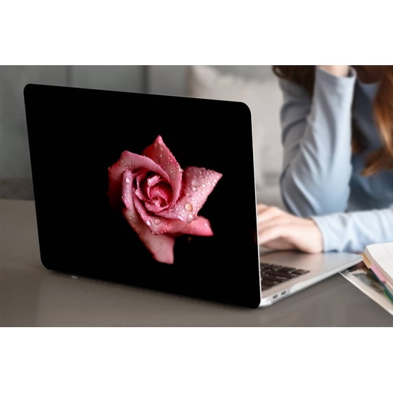 KSK KAISHEK Hard Shell Case Cover Compatible MacBook Pro 16 inchs( XDR Display Touch ID, 2023 - 2021) + Black Keyboard Cover Model M2 A2780 A2485 M1, Type C Rose series 0759