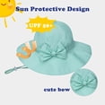 thumbnail image 5 of CAILDANL Baby Sun Hat UPF 50+ Bucket Hat with Cute Bow for Girls 0-5 Years 1 Pack 2 Pack, 5 of 8
