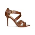 thumbnail image 2 of LAUREN RALPH LAUREN Womens Beige Strappy Adjustable Strap Padded Gisella Round Toe Stiletto Buckle Leather Heeled Sandal 7 B, 2 of 4