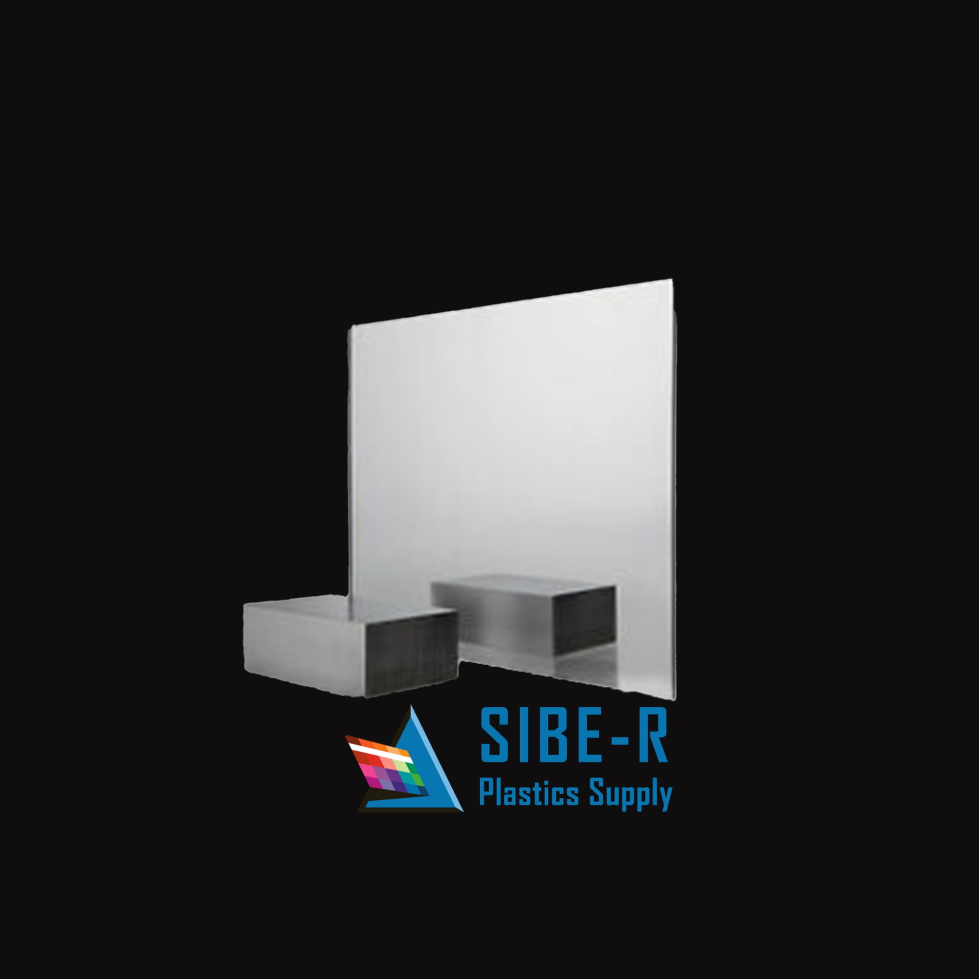 MirrEdge Beveled Acrylic Mirror Seam Plate Package Of 2 