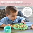 thumbnail image 2 of Melii assiette en silicone à ventouse pour bébés et tout-petits, dino, 2 of 7