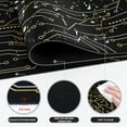 thumbnail image 5 of Japanese Sea Wave Large Mouse Pad, Anime Gaming Mouse Pad with Stitched Edges, Non-Slip Rubber Base, Kanagawa 35.4x15.7 Inch XXL Mouse Pad Keyboard Mat Desk Mat Gaming Mousepad, Black Gold, 5 of 6