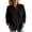 Black, variant on Edvintorg Womens Button Up Shirts Cotton Turndown Collar Long Sleeve Casual Loose Lightweight Top Plus Size Womens Fashion Black S