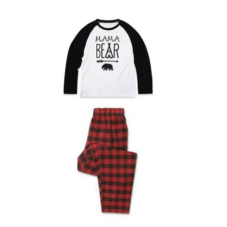 Matching Christmas Pajamas Kohls Christmas Children Adult Family Matching Family Pajamas Sets Sleepwear Outfit Dad Mum Kids Printing Xmas Gifts Family PJs Matching Set Plaid Pants+Top 2pcs Letter Print ()
