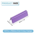 thumbnail image 2 of 10Pack Ribbon End Crimp Clamps, 30mm/1.18inch Belt Ends Tip, Purple, 2 of 7