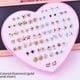 thumbnail image 4 of Pendientes de resina acrílica simples, pendientes de mujer, venta al por mayor, puesto de amor, joyería, caja de plástico, 4 of 4