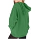 thumbnail image 4 of Sudadera deportiva informal de manga larga de color liso para niños, blusa de poliéster con capucha y mangas largas con insertos en los hombros., 4 of 6