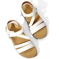 thumbnail image 4 of Pennysue Women's Arch Support Sandals White Orthopedic Walking Sandals 10M, 4 of 6