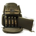 thumbnail image 3 of Range Backpack Shooting Range Gear Rucksack Multi-Functional Pistol Pouches & Handgun Magazine Pockets Thick Heavy Duty Quality Patriot Bag with US flag Patch Khaki, Unisex, Adult, 3 of 10