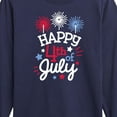 thumbnail image 3 of Instant Message - Happy 4Th Of July - Toddler & Youth Long Sleeve Graphic T-Shirt, 3 of 6