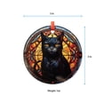 thumbnail image 5 of Black Cat Sunset: -Style Christmas Ornament - Made With Real Glass, Holiday Keepsake, Xmas Tree Hanging Decoration, Seasonal Gift Idea, Collectible Ornament 2025, 5 of 5