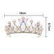 thumbnail image 2 of Tiaras de princesa para niñas, corona de cumpleaños para niñas mariposa princesa rendimiento disco modelo de pelo pasarela Tiara de cristal hecha a mano, 2 of 3