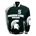 thumbnail image 2 of Men's Franchise Club Green Michigan State Spartans Spirit Cotton Twill Full-Snap Jacket, 2 of 3
