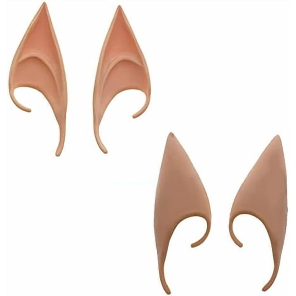 Latex Elf Ears – Reusable Pointed Ear Tips for Costumes and Themed Events – Pink