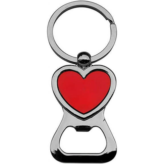 Gifts Infinity High-Quality Key Chains/ Key Ring. (Heart Bottle Opener Red)