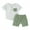 Army Green, variant on Bagilaanoe 2pcs Toddler Baby Boy Shorts Set Contrast Color Short Sleeve T Shirt Tops + Shorts 6M 12M 18M 24M 3T Kids Casual Summer Clothes