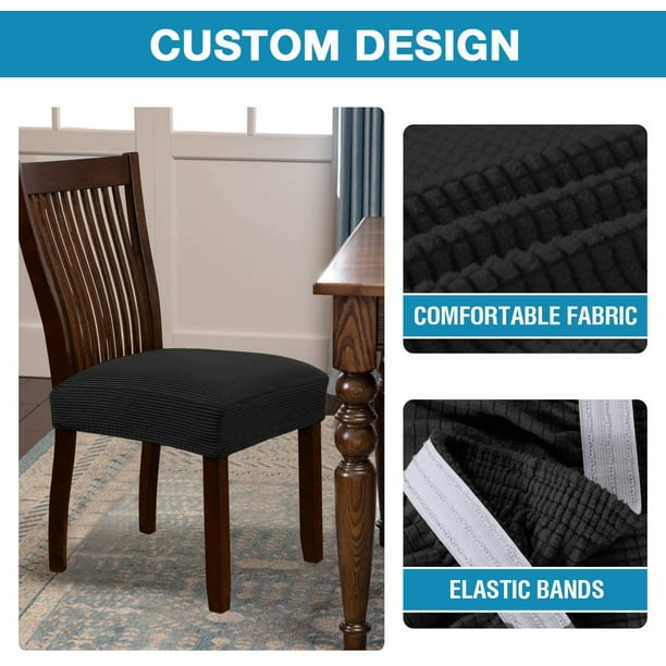 Black Chair Coverstretch Spandex Chair Covers For Weddings & Events  - Waterproof & Customizable
