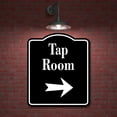 thumbnail image 2 of Tap Room Bar Right Arrow BLACK Aluminum Composite Sign, 20"x24", 2 of 10