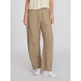 thumbnail image 3 of Women Loose Jeans Solid Color Mid-Rise Barrel Denim Pants, 3 of 8